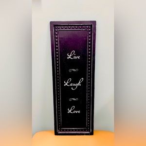 Live, Laugh, Love metal wall decor